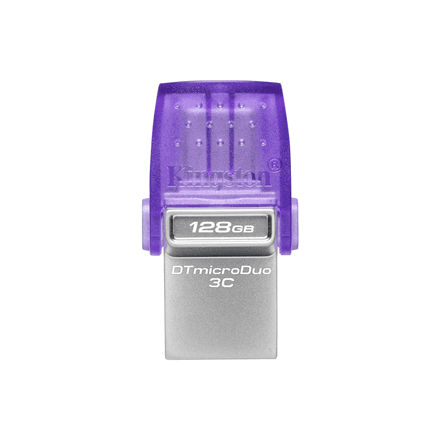 Kingston | DataTraveler | DT Micro Duo 3C | 128 GB | USB Type-C/Type-A | Purple