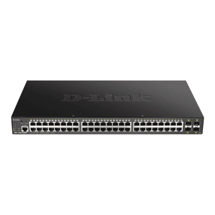 D-Link | 52-Port 10-Gigabit Smart Managed PoE Switch | DGS-1250-52XMP/E | Managed