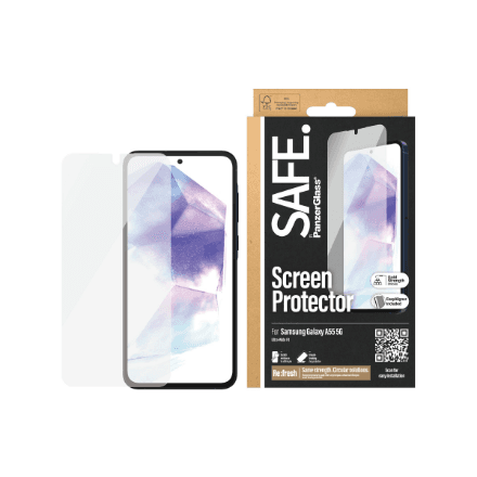 SAFE by PanzerGlass Screen Protector Samsung Galaxy A55 5G | Ultra-Wide Fit w EasyAligner | PanzerGlass