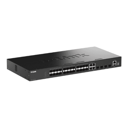 D-Link 20 Ports SFP + 4X GE/SFP Combo + 4 Ports 10G SFP+ Stackable Smart Switch | D-Link