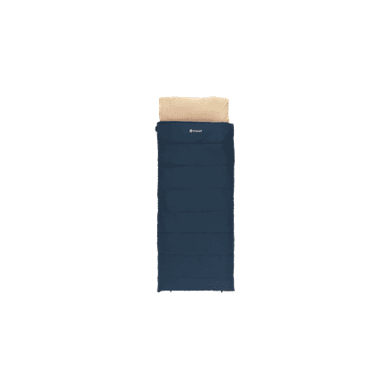 Outwell Contour Lux Deep Blue | Sleeping Bag | 220 x 85 cm | Temperature -19 to 15 °C | Right Zipper