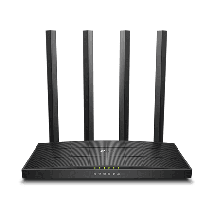 TP-LINK | AC1200 Wireless Gigabit Router | Archer C6U | 802.11ac | 300+867 Mbit/s | 10/100/1000 Mbit/s | Ethernet LAN (RJ-45) ports 4 | Mesh Support No | MU-MiMO Yes | No mobile broadband | Antenna type External | 1×...