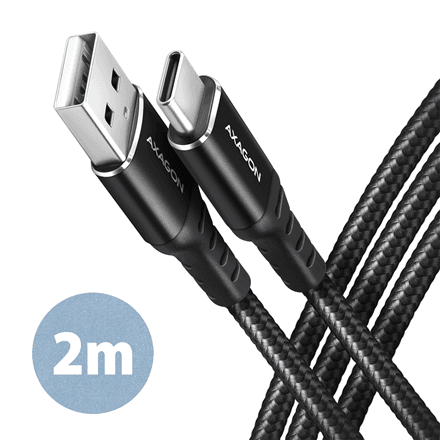 AXAGON | Data and charging cable, 2 m | BUCM-AM20AB | USB Type-C to USB Type-A