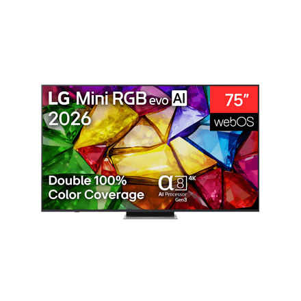 LG 75MRGB87B3B 75" (189 cm) 4K Mini RGB evo Smart TV | LG