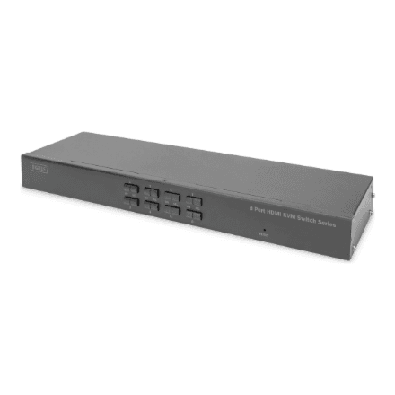 DIGITUS 19" 8 Port HDMI KVM Switch Single View | Digitus