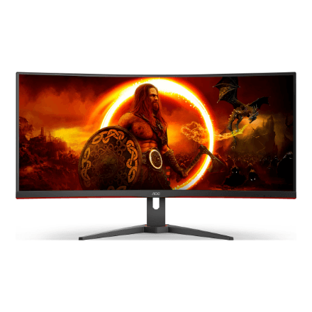 AOC | Monitor | CU34G2XE/BK | 34 " | VA | 21:9 | 144 Hz | 1 ms | 3440 x 1440 pixels | 300 cd/m² | HDMI ports quantity 1