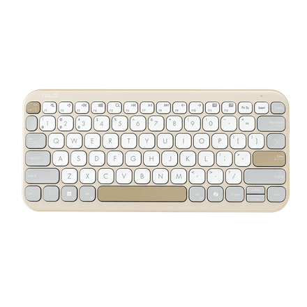 Asus Marshmallow KW100 | Keyboard | Wireless | US International | Oat Milk