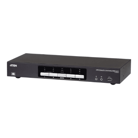 Aten CS1944DP 4-Port USB 3.0 4K DisplayPort Dual Display KVMP Switch | Aten | 4-Port USB 3.0 4K DisplayPort Dual Display KVMP Switch | CS1944DP-AT-G