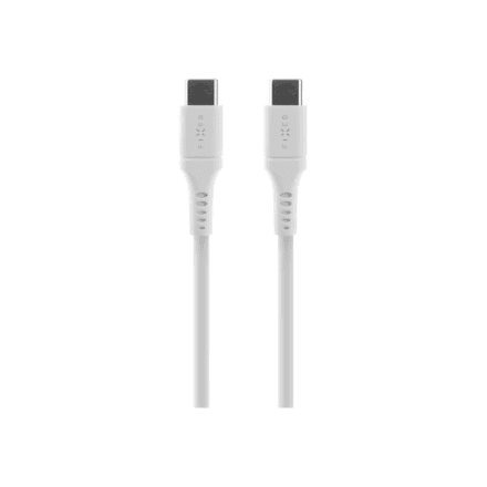 FIXED Liquid Silicone Cable USB-C/USB-C, 0,5m, 60W, White | Fixed