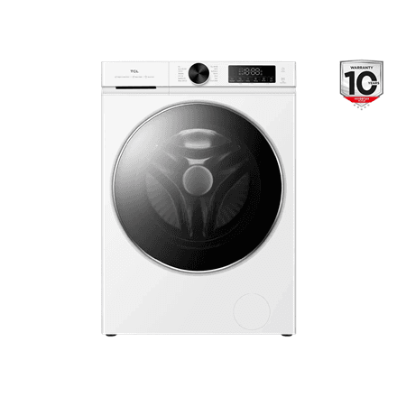 TCL | Washing machine | FP0944WA0 | Energy efficiency class A | Front loading | Washing capacity 9 kg | 1400 RPM | Depth 56 cm | Width 60 cm | Display | LED | Steam function | White