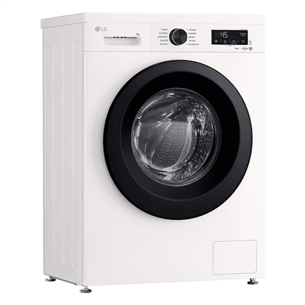 LG | Washing Machine | F2X10S7NWK | Energy efficiency class A | Front loading | Washing capacity 7 kg | 1150 RPM | Depth 44 cm | Width 60 cm | Display | LED | Steam function | Essence White (Glossy) | Wi-Fi