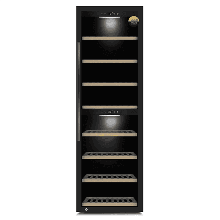 Caso | Smart Wine Cooler | WineExclusive 180 | Energy efficiency class G | Showcase | Free standing | Bottles capacity 180 bottles | Cooling type Compressor technology | Black