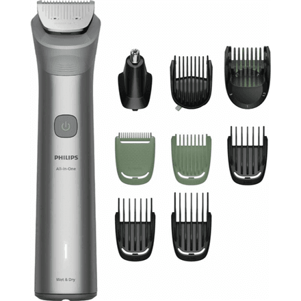 Philips All-in-One Hair trimmer | MG5931/15 Series 5000 | Cordless | Number of length steps 13 | Step precise 0.5 mm | Light gray