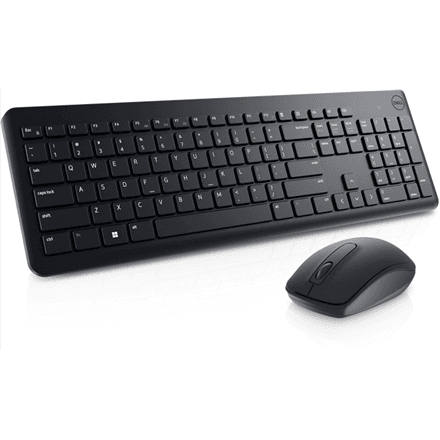 Dell | KM3322W | Keyboard and Mouse Set | Wireless | Mouse included | Batteries included | Wireless connection | Lithuanian | Black