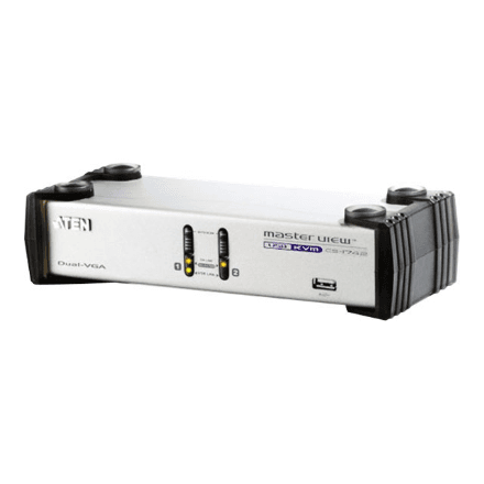 Aten | 2-Port USB VGA Dual Display/Audio KVMP Switch | CS1742C