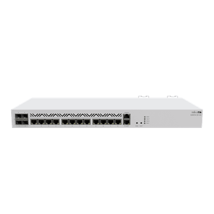 Mikrotik Cloud Core Router CCR2116-12G-4S+, 16-CORE 2 GHZ ARM CPU, 16 GB DDR4 RAM, 4x10G SFP+ ports, 13xGigabit LAN ports, 1x RJ45 Serial port, 1x M.2 slots, 16 core CPU, 16 GB RAM, Dual redundant power supply, Router...