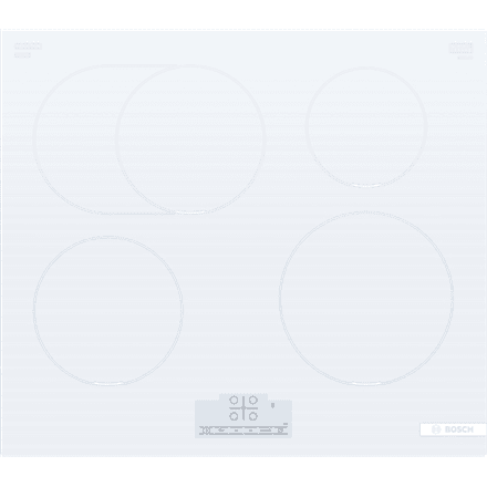 Bosch | Hob | PIF612BB1E | Induction | Number of burners/cooking zones 4 | Touch | Timer | White