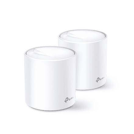 TP-LINK | AX1800 Whole Home Mesh Wi-Fi 6 System | Deco X20 (2-pack) | 802.11ax | 1201+574 Mbit/s | 10/100/1000 Mbit/s | Ethernet LAN (RJ-45) ports 2 | Mesh Support Yes | MU-MiMO Yes | No mobile broadband | Antenna typ...