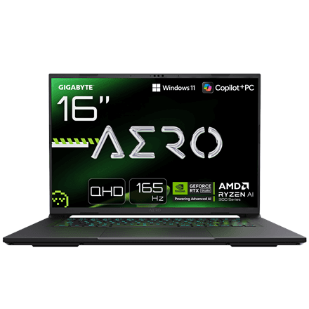 Gigabyte AERO X16 Gaming 1VH | Space Gray | 16 " | IPS | WQXGA | IPS pixels | 165 Hz | Anti-glare | AMD Ryzen Al 7 | 350 | 16 GB | SO-DIMM DDR5 | Solid-state drive capacity 1000 GB | NVIDIA GeForce RTX 5060 | GDDR7 |...