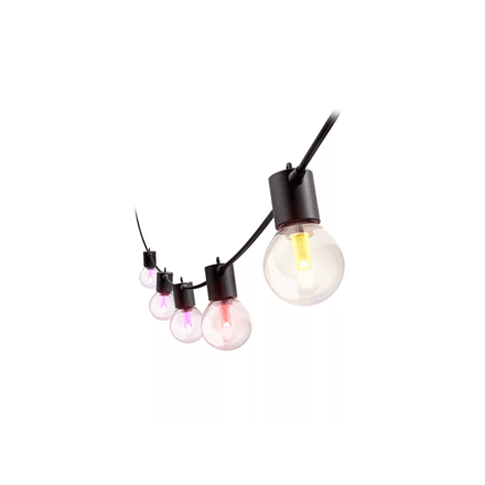 Philips Hue Festavia Globe Outdoor String Lights, 7m Extension | 30 W | Bluetooth, Zigbee