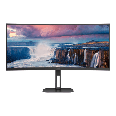 AOC | Curved Monitor | CU34V5C/BK | 34 " | VA | WQHD | 21:9 | 100 Hz | 4 ms | 3440 x 1440 | 300 cd/m² | HDMI ports quantity 1