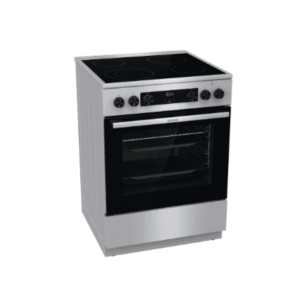 Gorenje GECS6C70XC | Cooker | Hob type Ceramic | Oven type Electric | Stainless steel | Width 60 cm | Grilling | Depth 60 cm | 71 L