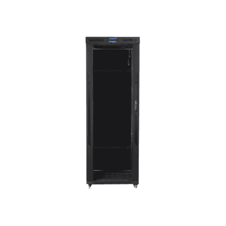 Lanberg | Rack cabinet 19" free-standing 42U/800x800 (flat pack) with glass door, LCD | FF01-8842-12BL | Black