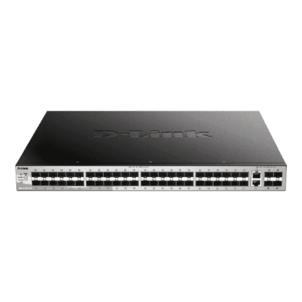 D-LINK 54-Port Lite Layer 3 Stackable Managed Gigabit PoE Switch | D-Link