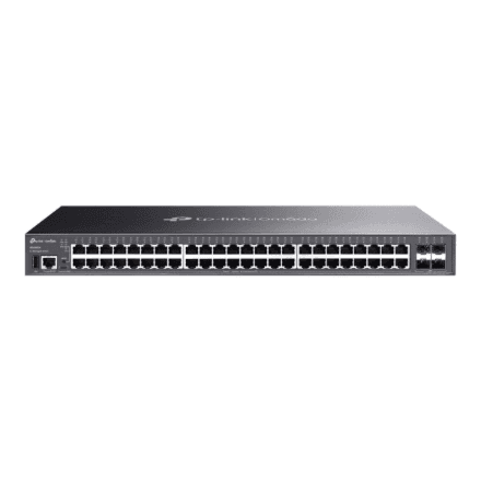 TP-LINK SG5452X Omada 48-Port Gigabit Stackable Lite L3 Managed Switch with 4× 10G Slots | TP-LINK