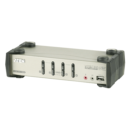 Aten | 4-Port PS/2-USB VGA/Audio KVMP Switch with OSD | CS1734B