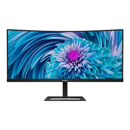 Philips | UltraWide LCD Monitor | 346E2CUAE | 34 " | VA | WQHD | 21:9 | 100 Hz | 4 ms | 3440 x 1440 | 300 cd/m² | HDMI ports quantity 1 | Black | Warranty 36 month(s)
