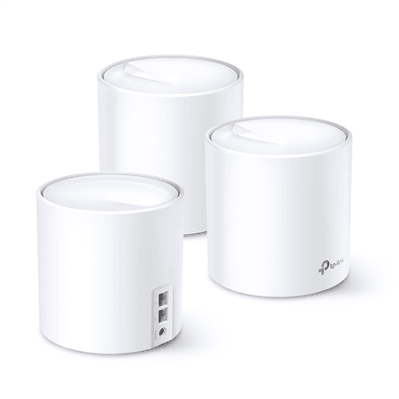 TP-LINK | AX3000 Whole Home Mesh Wi-Fi 6 System | Deco X60(3-pack) | 802.11ax | 575+2400 Mbit/s | Ethernet LAN (RJ-45) ports 2 | Mesh Support Yes | MU-MiMO Yes | Antenna type Internal