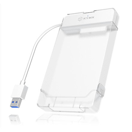 Raidsonic | ICY BOX | Adapter cable with protective a cover for 2.5" SATA hard disks to USB 3.0, blue Access LED | SATA | USB 3.0 | 2.5"