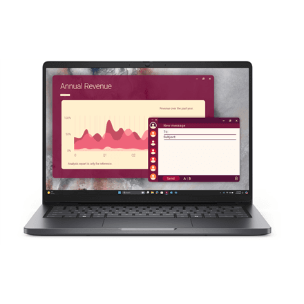 Dell Pro 14 PC14250 | Magnetite | 14 " | FHD+ | Anti-glare | Intel Core 5 | 120U | 16 GB | DDR5 | Solid-state drive capacity 512 GB | Intel Graphics | Windows 11 Pro | 802.11ax | Bluetooth version 5.3 | Keyboard langu...