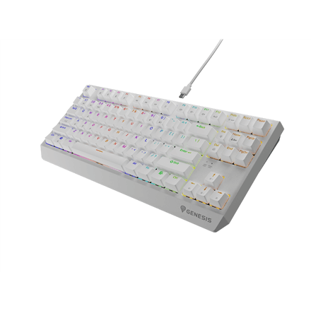 Genesis | THOR 230 | Mechanical Gaming Keyboard | Wired | US | Outemu Brown | White