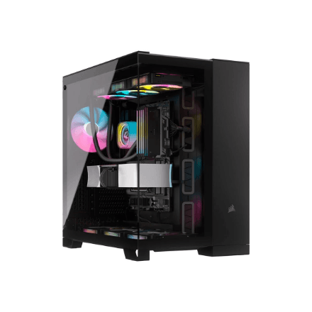 Corsair Dual Chamber PC Case | iCUE LINK 6500X RGB | Black | Mid Tower | ATX