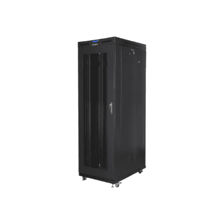 Lanberg | Rack cabinet 19" free-standing 37U/800x1000 (flat pack) with glass door lCD V2 | FF01-8037-23BL | Black