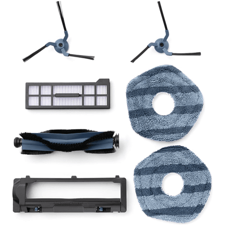 Anker Eufy | Replacement Parts Kit for Eufy C20 Omni Robot Vacuum, Roller Brush with Bristles and Rubber, Brush Guard, 2 Side Brushes, Washable Filter, and 2 Mop Cloths