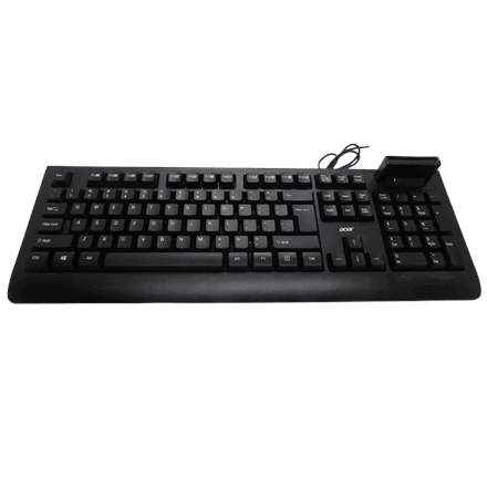 Acer AKW320 | Keyboard | Wired | US | Smart Card Reader | Black | Retil pack