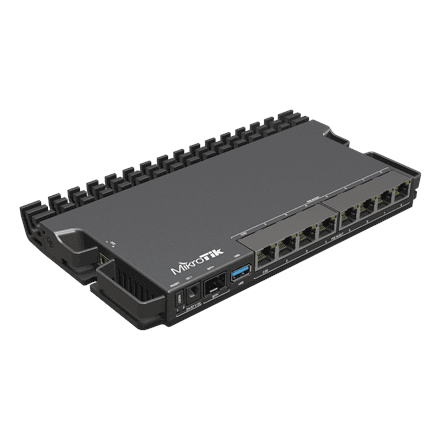MikroTik | RouterBOARD | RB5009UPr+S+IN | No Wi-Fi | 10/100/1000 Mbit/s | Ethernet LAN (RJ-45) ports 7 | Mesh Support No | MU-MiMO No | No mobile broadband