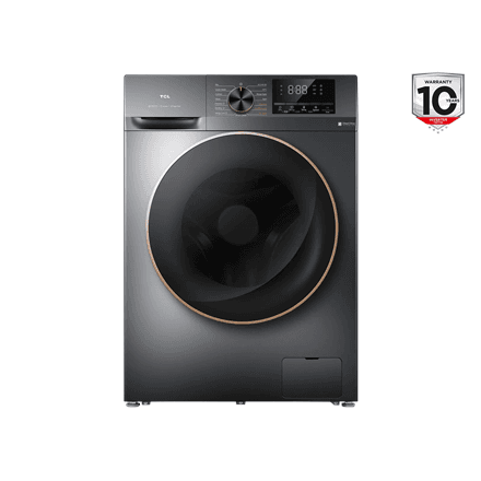 TCL | Washing machine with dryer | CP1012SA0 | Energy efficiency class A/E | Front loading | Washing capacity 10 kg | 1200 RPM | Depth 63 cm | Width 60 cm | Display | LED | Drying system | Drying capacity 6 kg | Steam...
