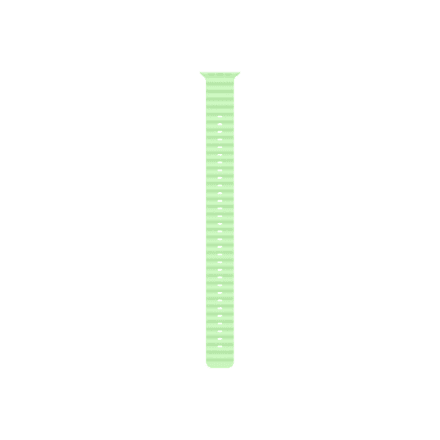 Apple 49mm Neon Green Ocean Band Extension - Natural Titanium Finish | Apple