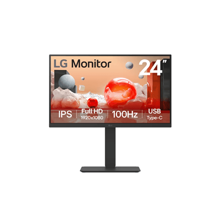 LG | 24BA750-B | 23.8 " | IPS | FHD | 16:9 | 100 Hz | 5 ms | 1920 x 1080 pixels | 200 cd/m² | HDMI ports quantity 1 | Black