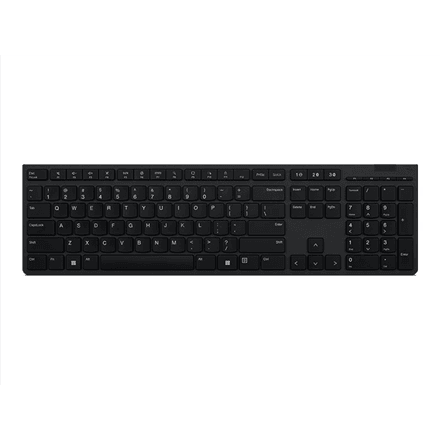 Lenovo | Professional Wireless Rechargeable Keyboard | Keyboard | Wireless | Lithuanian | Scissors switch keys | Grey
