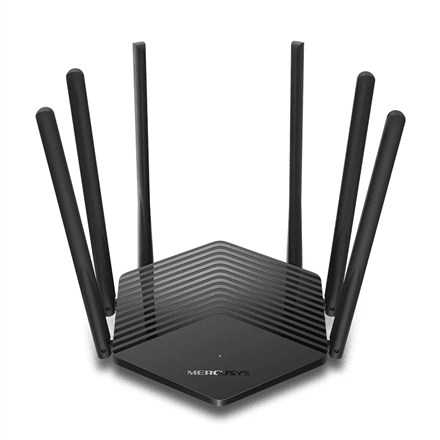 Mercusys | AC1900 Wireless Dual Band Gigabit Router | MR50G | 802.11ac | 600+1300 Mbit/s | 10/100/1000 Mbit/s | Ethernet LAN (RJ-45) ports 2 | Mesh Support No | MU-MiMO Yes | No mobile broadband | Antenna type 6xFixed...