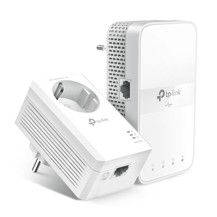 TP-LINK | AV1000 Gigabit Passthrough Powerline ac Wi-Fi Kit | TL-WPA7617 KIT with TL-PA7017P | 10/100/1000 Mbit/s | Ethernet LAN (RJ-45) ports 2 | 802.11ac | 2.4 GHz/5.0 GHz | Wi-Fi data rate (max) 300+867 Mbit/s | Ex...