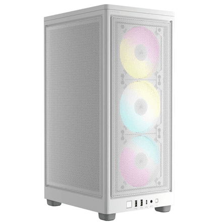 Corsair | RGB AIRFLOW PC Case | 2000D | White | Mini-ITX | SFX