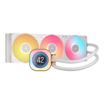 Corsair iCUE LINK TITAN 360 RX LCD Liquid CPU Cooler, White | Corsair