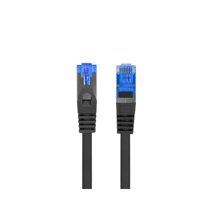 Lanberg | Patchcord Cat.6A S/FTP LSZH CCA | PCF6A-10CC-0150-BK | 1.5 m | Black