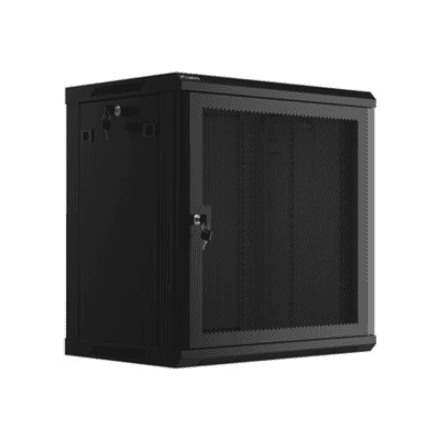 Lanberg | Rack cabinet 19" wall-mount 12U/600x450 with perforated door (flat pack) | WF01-6412-23B | Black